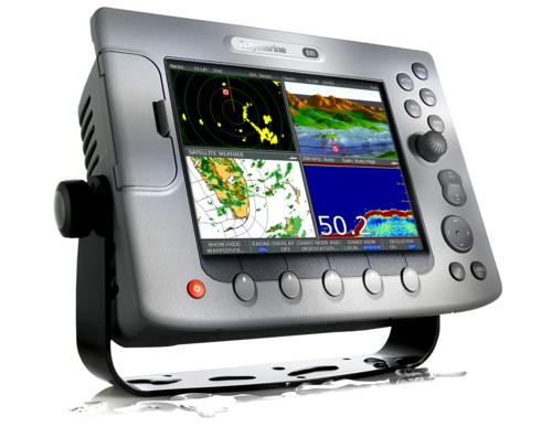 Raymarine E-80 chartplotter professionally installed by marine electrician in San Diego